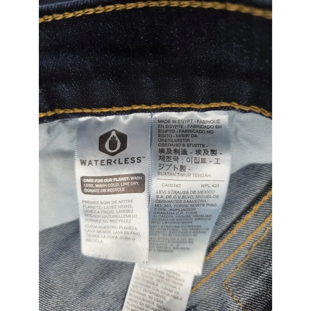 Levis 511 Slim Fit Jeans Mens 40x26 Dark Wash Blue Denim Straight Leg 40x32 Tag
